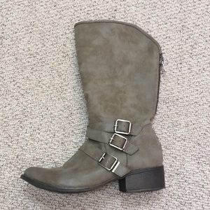Madden Girl knee High Buckle Boots